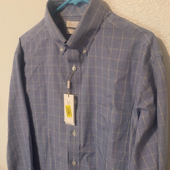 Men’s Roundtree & Yorke Gold Label Button Up Shirt NWT - Picture 2 of 8